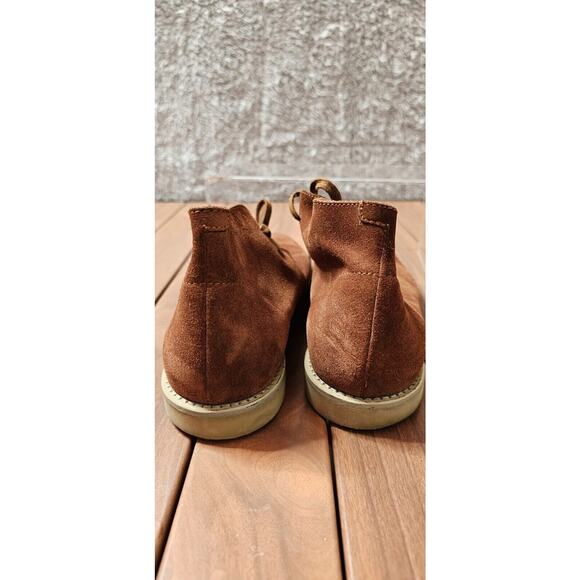 J Crew‎ MacAlister Suede Flat Boots Chukka Style Pecan K0445 Womens 9.5 Mens 8 - Picture 3 of 5